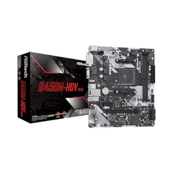 [ASRock] B450M-HDV R4.0 대원씨티에스 (AMD B450/M-ATX)