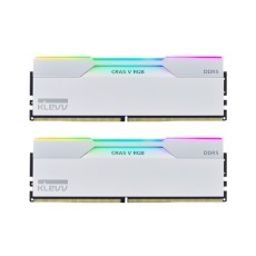 [에센코어] KLEVV DDR5 PC5-48000 CL30 CRAS V RGB WHITE 서린 [32GB (16GB*2)] (6000)