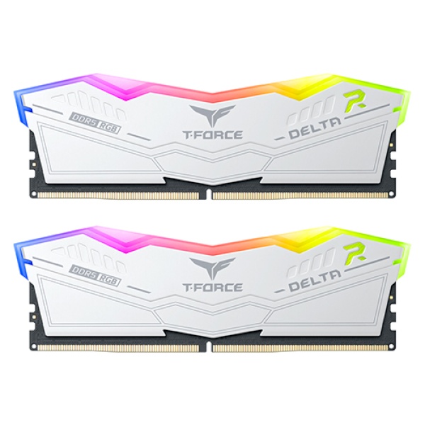 [Team Group] T-Force DDR5 PC5-48000 CL38 Delta RGB 화이트 서린 [32GB (16GB*2)] (6000)