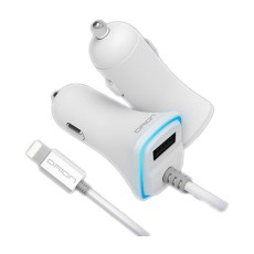 [DRION] 드리온 차량용 충전기 DR-C1-3101 [분리형/일체형(라이트닝8핀)/1포트/MAX:15W/화이트]