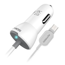 [엑티몬] 엑티몬 차량용 충전기 MON-C2-QC2-230-5P [일체형/고속충전지원/마이크로5핀/화이트]